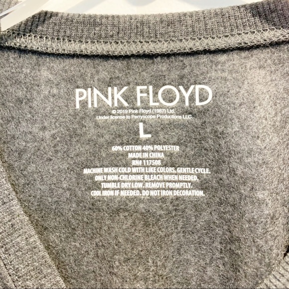 PINK FLOYD Dark Side of the Moon Graphic Crop Top - Picture 5 of 10